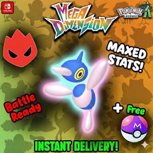 Pokemon Za Mega Dimension DLC ALPHA Shiny 6IV Porygon-Z / Competitive Set Battle Ready Switch 2 / Corbeau / Customizable /
