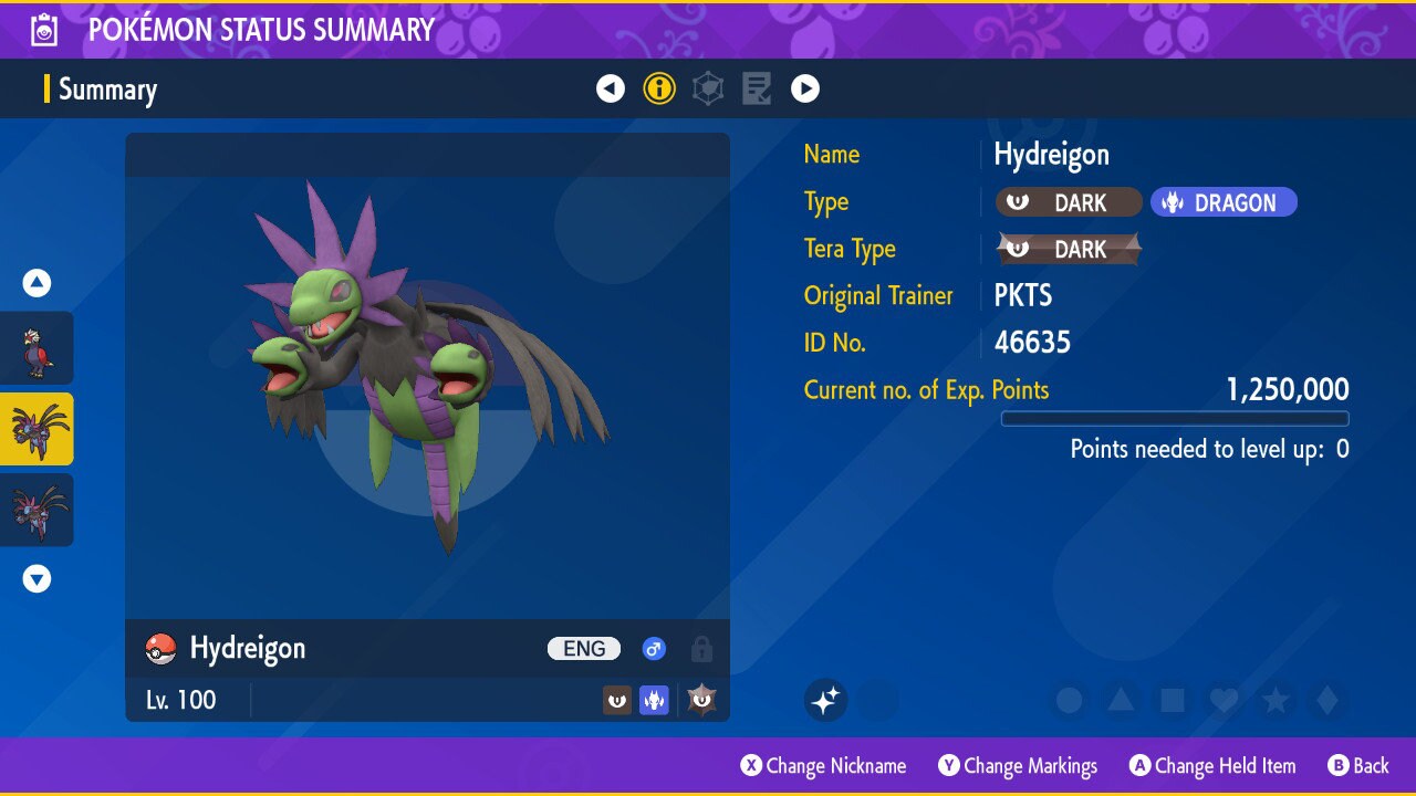 Hydreigon Legacy Pokemon Go LV40 Con Attacco Speciale Scatenato - Pronto Per Master PvP E Scambi