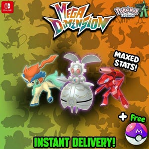 Pokémon ZA Shiny Mythical Trio Unova Pack Shiny 6IV / Set competitivo listo para batalla Switch 2 / Cualquier objeto equipado / Megaevolución /