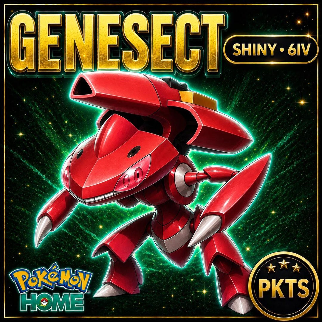 Shiny GENESECT Pokémon HOME 6IV Competitive Battle Ready - Etsy