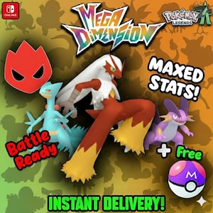 Pokémon Za ALPHA Paquete de inicio final HOENN Shiny 6IV / Conjunto competitivo Battle Ready Switch 2 / Cualquier objeto / Megaevolución /