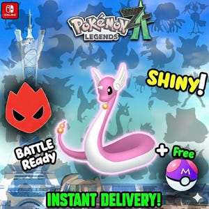 Pokemon Za SHINY ALPHA 6IV Dragonair Competitive Set Battle Ready Switch 2 Corbeau Mega Evolution Pokedex