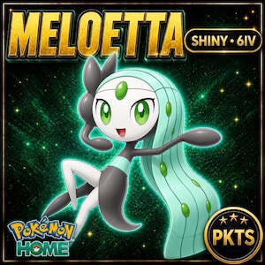 Pokémon HOME Shiny 6IV Meloetta Listo para Batalla Evento Personalizado Sv Intercambio ENTREGA RÁPIDA Listo
