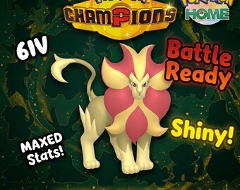Shiny Pyroar Pokémon Champions 6IV Competitive Battle Ready