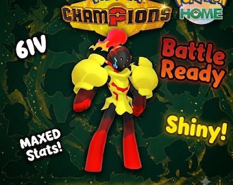 Shiny Armarouge Pokémon Champions 6IV Competitive Battle Ready