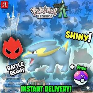 Pokémon Za SHINY ALPHA 6IV Electrike Competitivo Set Battle Ready Switch 2 Corbeau Mega Evolución Pokédex