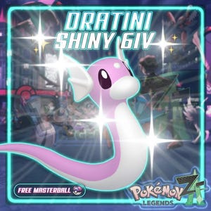 Pokemon Za SHINY 6IV DRATINI Competitive Set Battle Ready Switch 2 Corbeau Mega Evolution Pokedex