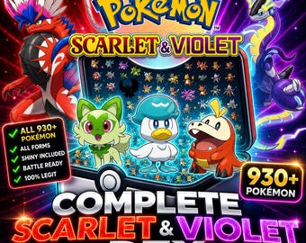 Complete Scarlet Violet Pokedex 930 Pokémon Shiny Living Dex Pokémon HOME Custom OT