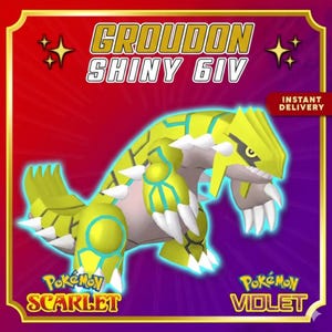 GROUDON VARIOCROMÁTICO 6IV Switch 2 Scarlet Violet Pokémon Listo para la batalla Competitivo Bono gratuito Variocromo Entrega rápida