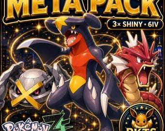 Shiny Ranked Team Pokemon Legends ZA, Garchomp Metagross Gyarados 6IV Battle Ready, Competitive Pokemon Team Bundle, Pokemon Trade