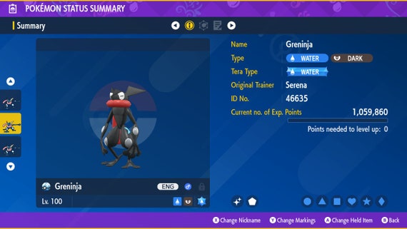 Greninja Pokemon Card 6IV Ash Greninja For Pokmon Scarlet & Violet - Fast  Trade, Battle Ready, Level 100 Ash Greninja GX
