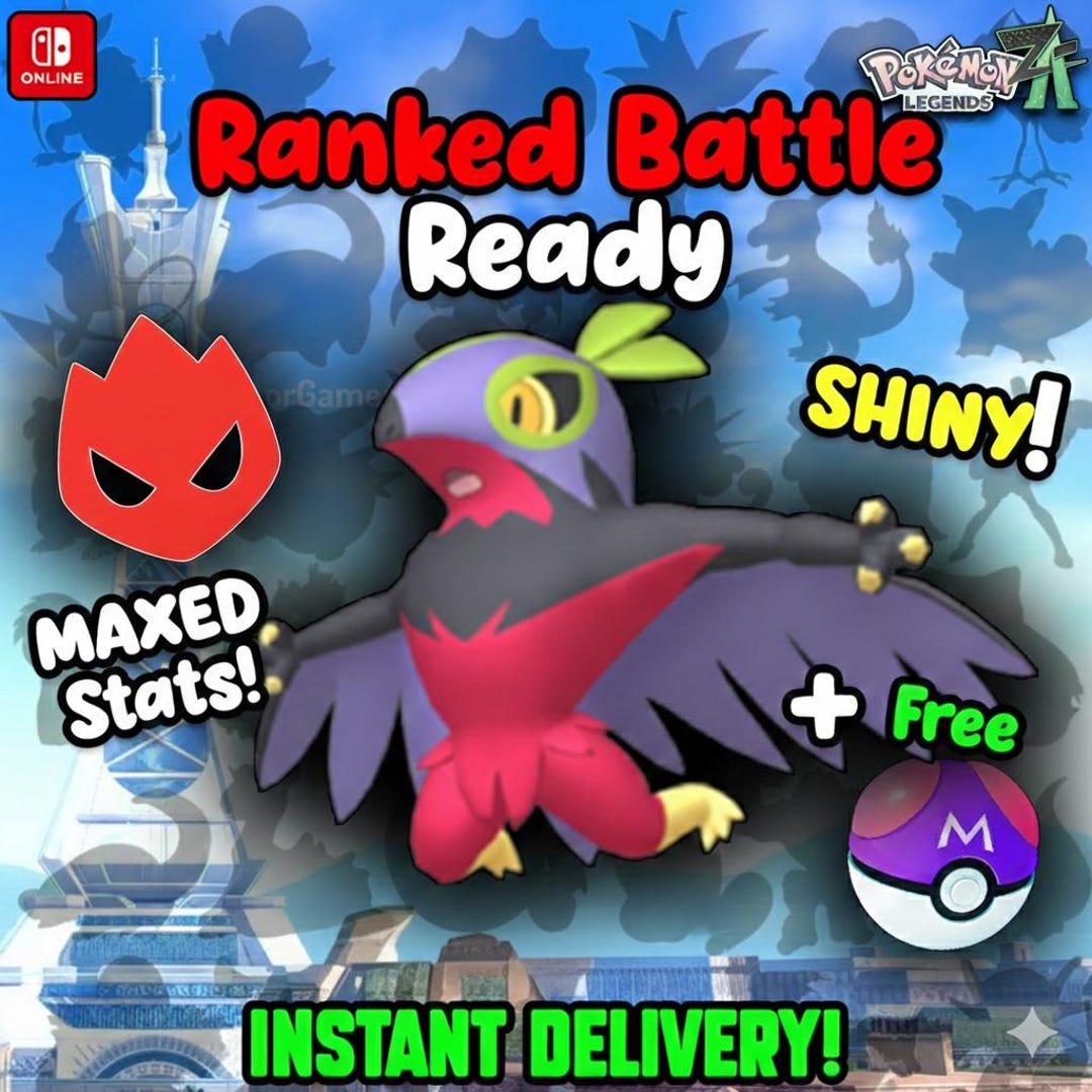 Pokémon Leggende ZA ✨ Hawlucha Shiny 6IV Alpha ✨ Consegna Rapida, Per Nintendo Switch - Foto 2