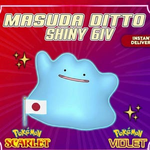 DITTO 6IV SHINY Modest Japonés Masuda Pokémon / Pokémon Escarlata y Violeta / Ditto 6IV Shiny / Pokémon de Crianza / Masuda IV Perfecto