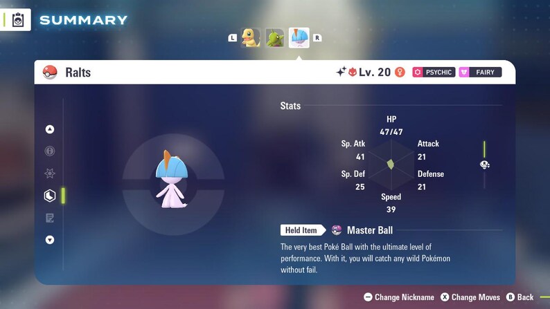 ALPHA SHINY 6IV Ralts / Pokémon Legends ZA / 6IV Pokemon / Shiny ...