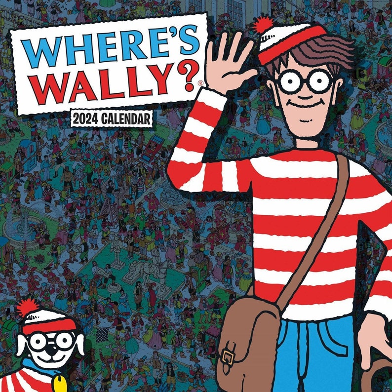 Where's Wally Calendar 2024 Plastic Free Packaging Etsy Canada