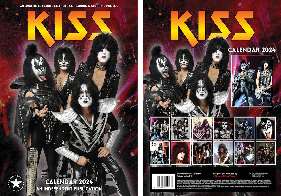 Kiss Calendar 2024 Etsy