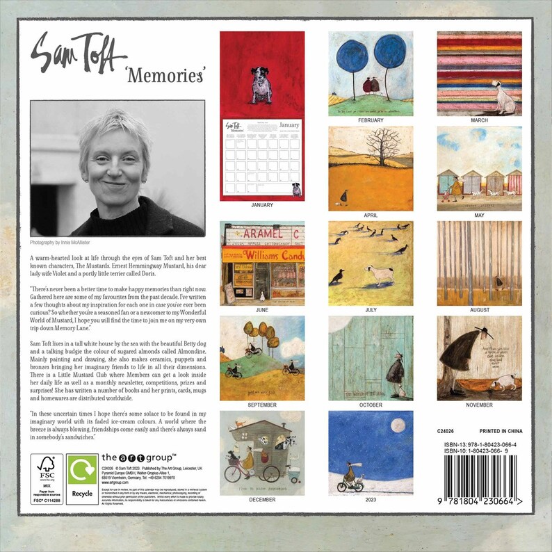 Sam Toft Memories Calendar 2024 Etsy