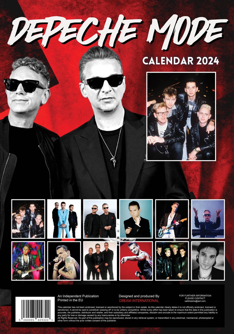 Depeche Mode Calendar 2024 Etsy