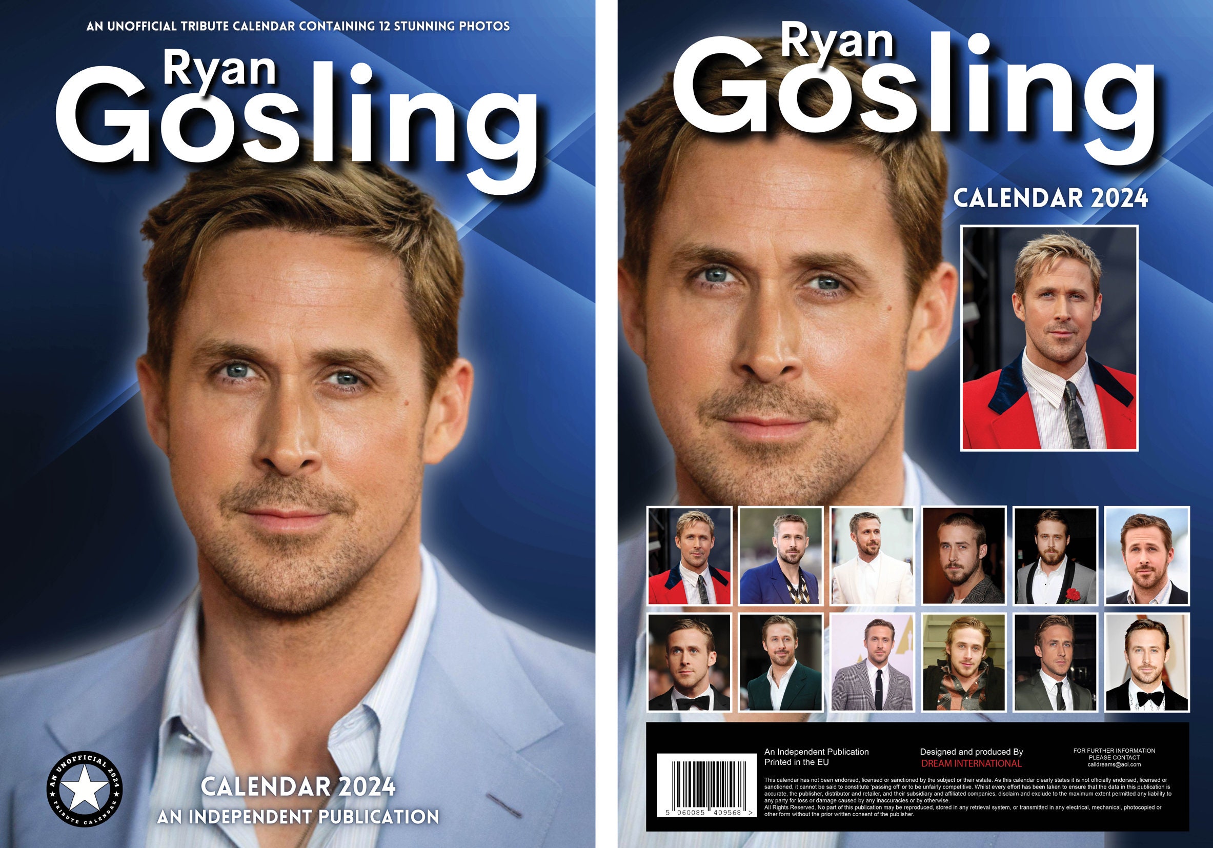 Ryan Gosling Calendar 2024 Etsy