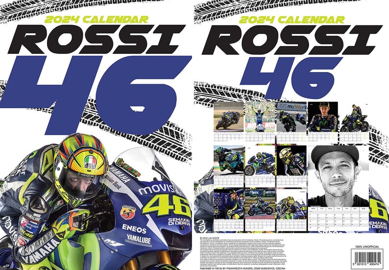VR46 Valentino R Calendar 2024 Etsy