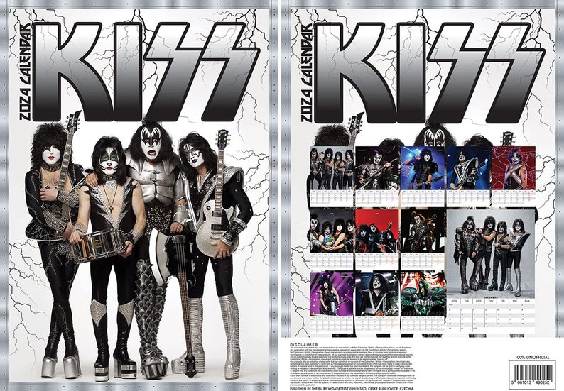 Kiss Calendar 2024 Etsy