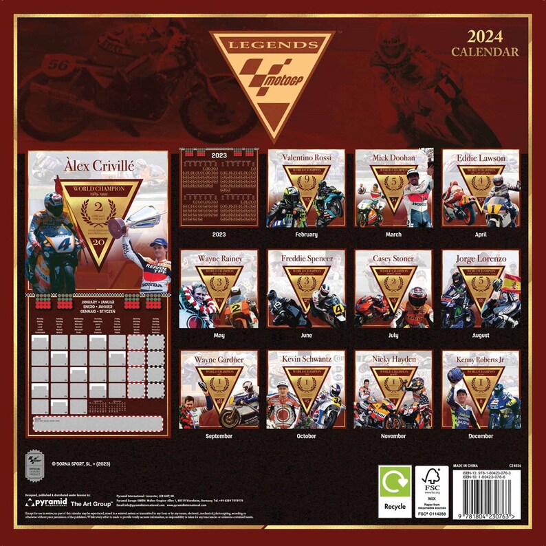 The Origins of Moto GP Calendar 2024 Etsy
