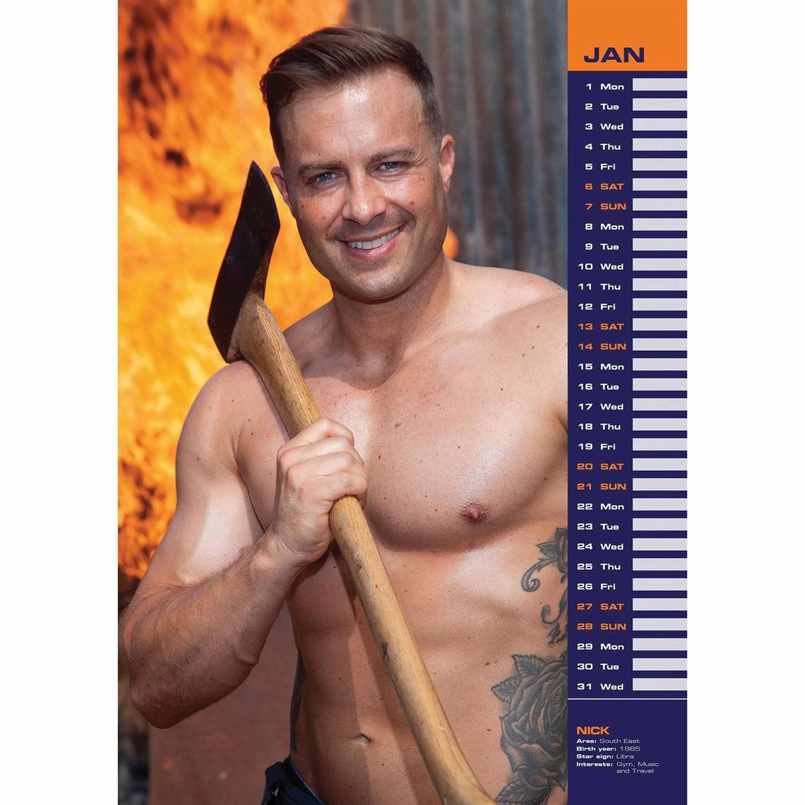 Firefighters Official Calendar 2024 Etsy Uk Firefighter Calendar 2025
