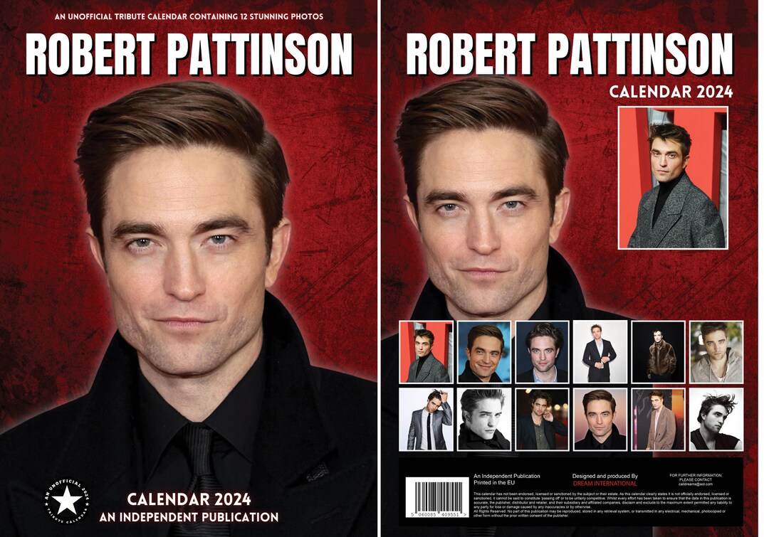 Robert Pattinson Calendar 2025 Etsy