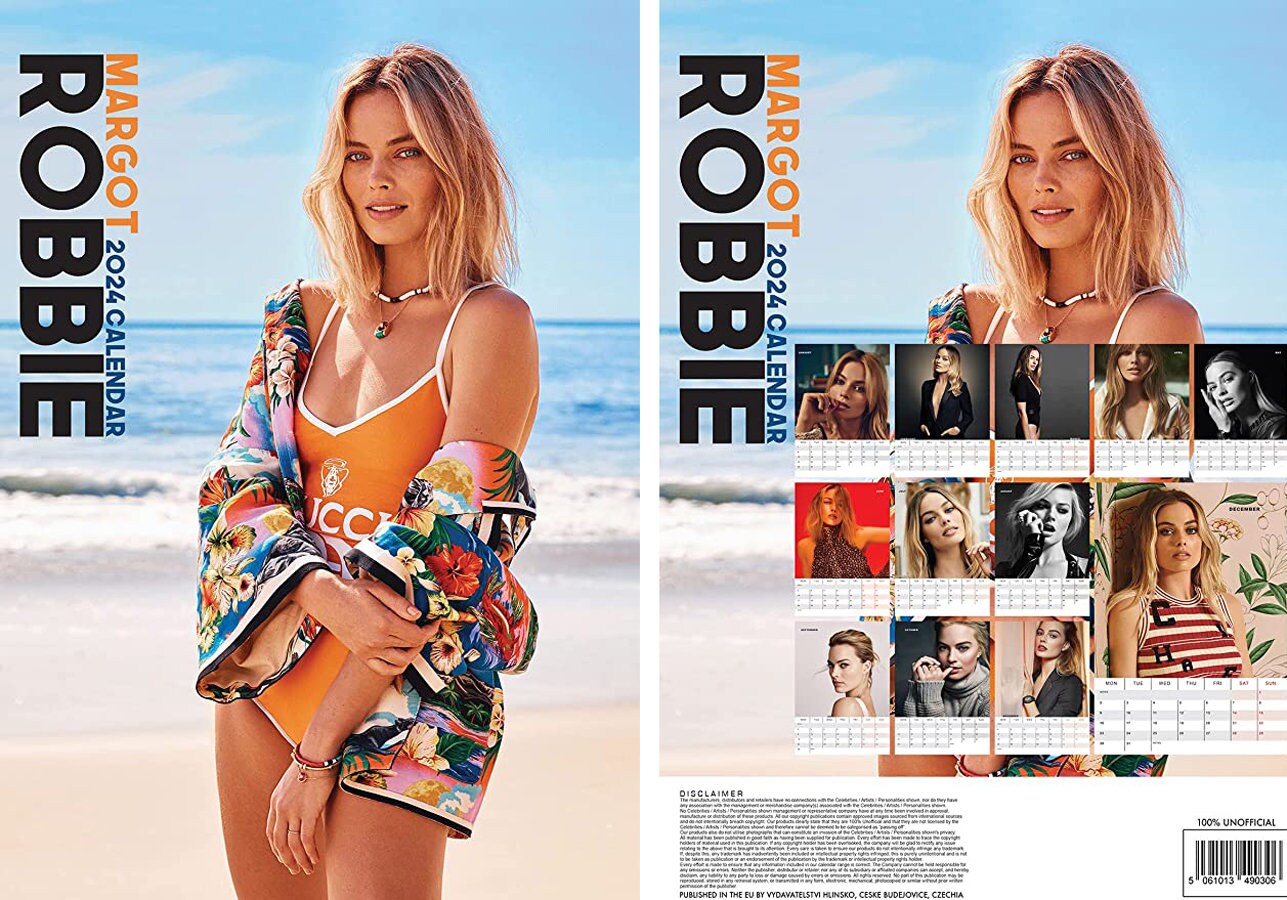 margot-robbie-calendar-2024-etsy