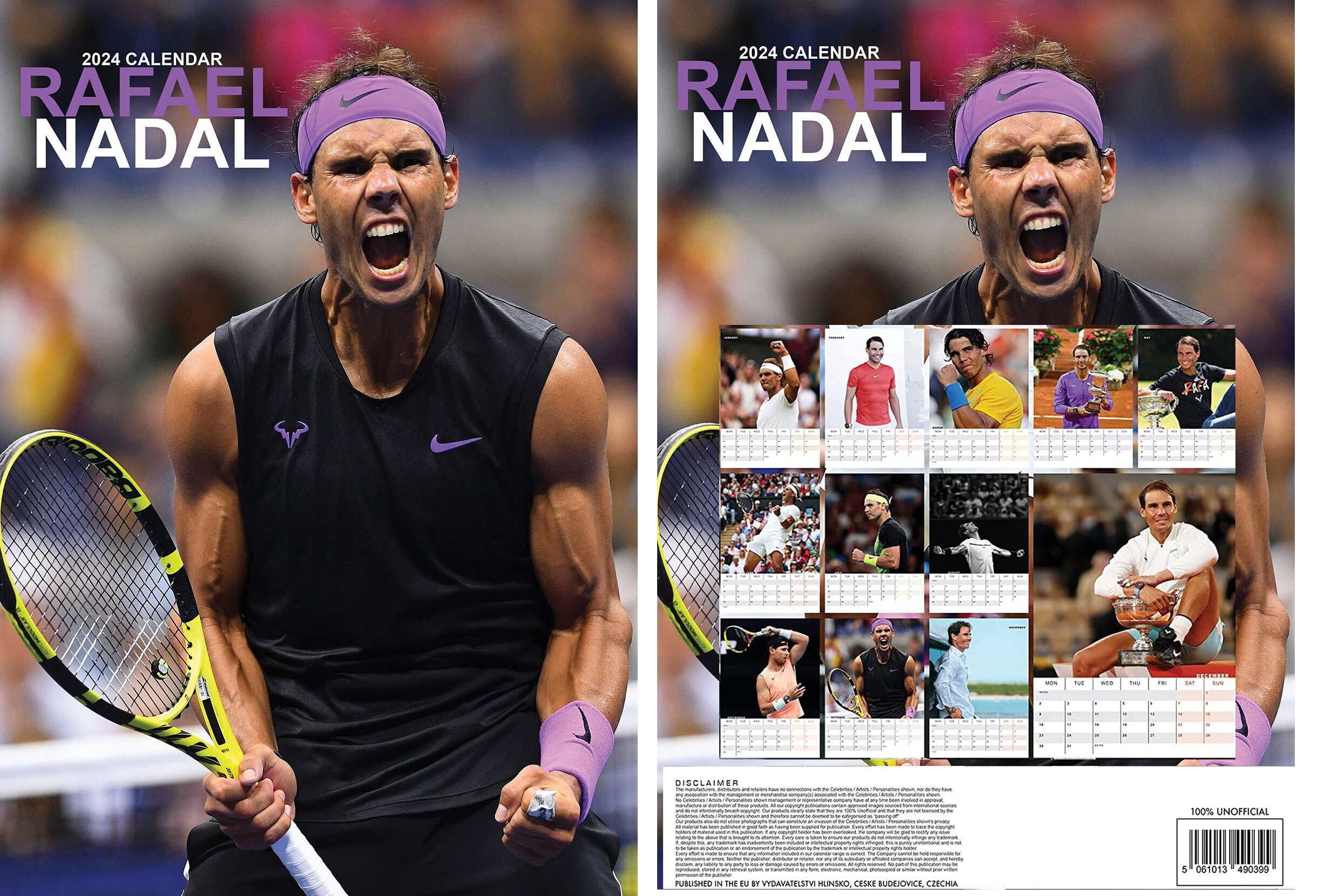 Rafael Nadal Calendar 2024 Etsy