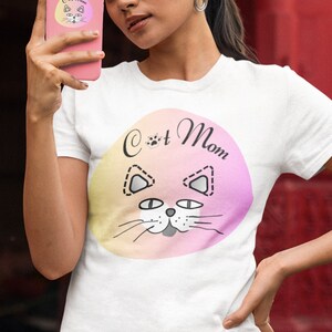 Cat Mom Shirt, Cat Shirt Cat Mom Cat Lover Shirt, Cute Cat shirt, Kitty shirt, Cat Lover Gift, Cat Mom Shirt, Gift For Mom, Cat Owner Tee