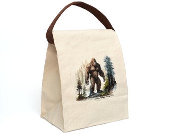 Bigfoot Canvas Lunch Bag With Strap