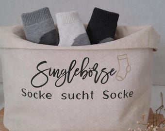 Utensilo, Geschenk, Witzig, Singlebörse Socke sucht Socke, Aufbewahrung, verschiedene Größen