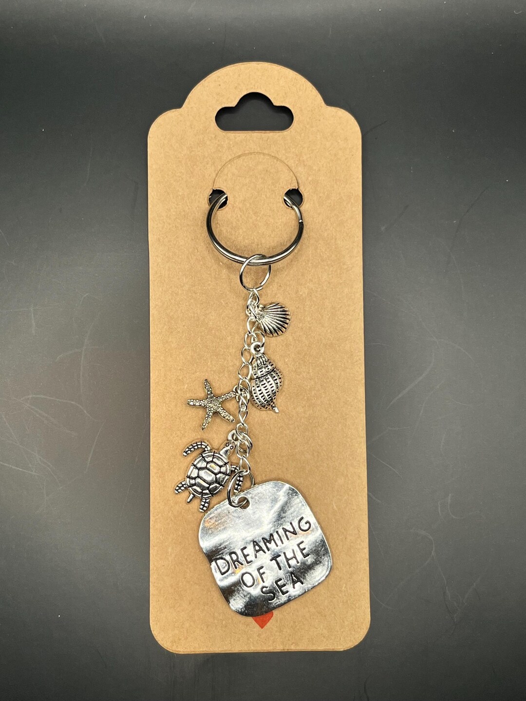 Dreaming of the Sea Keychain – Ocean Charm Keyring With Sea Turtle ...