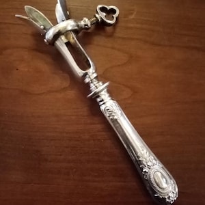 Antiguo 950 Plata Francés Gigot/soporte de hueso de jamón/manche a gigot
