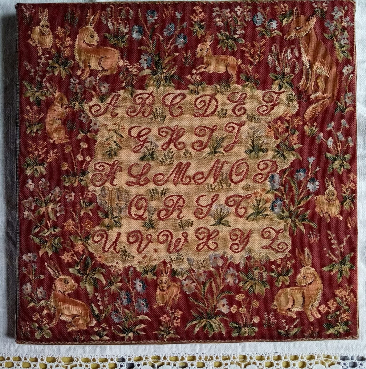 Vintage French Tapestry Panel on a wooden frame
