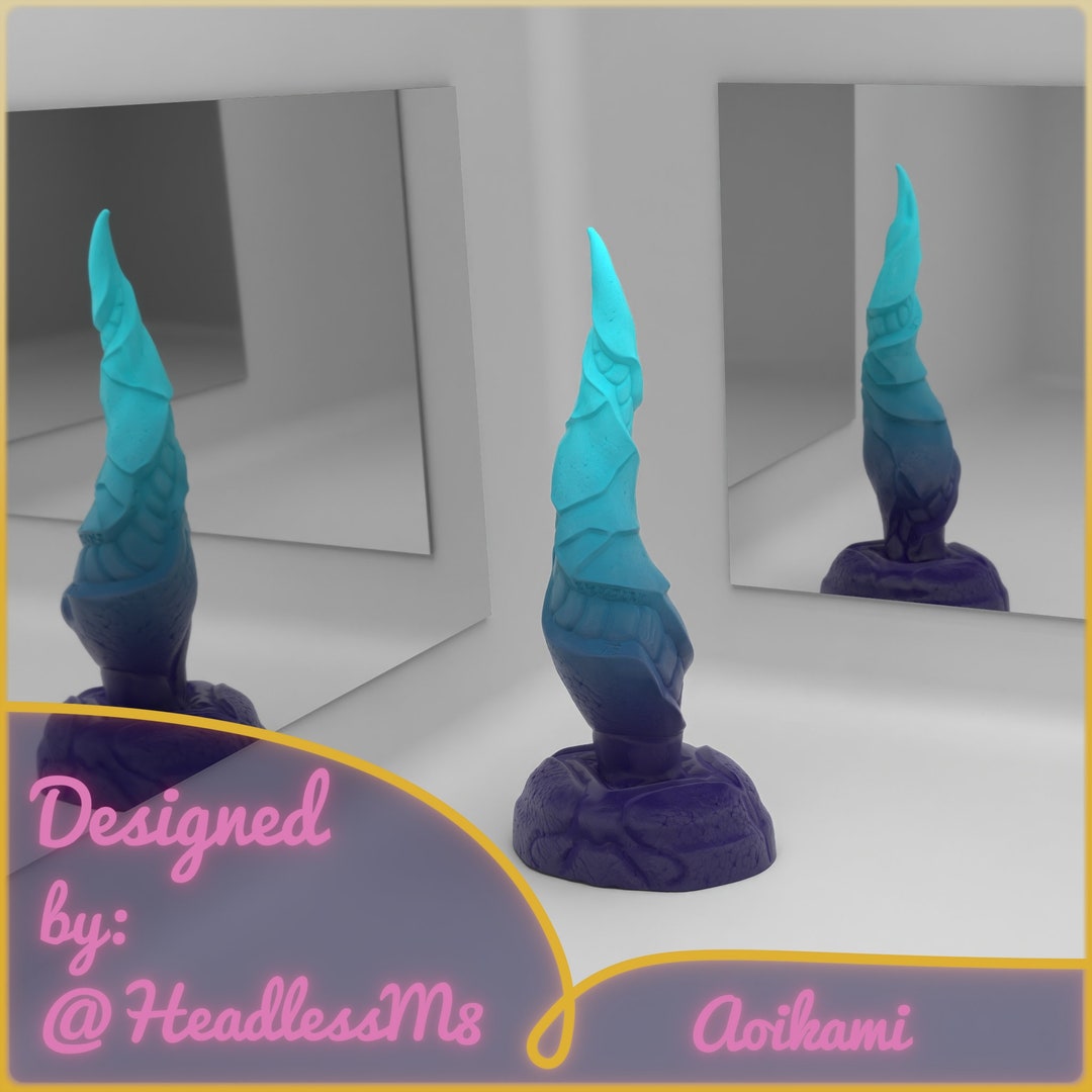 Aoikami (Ice-Runic-Dragon inspired sextoy)