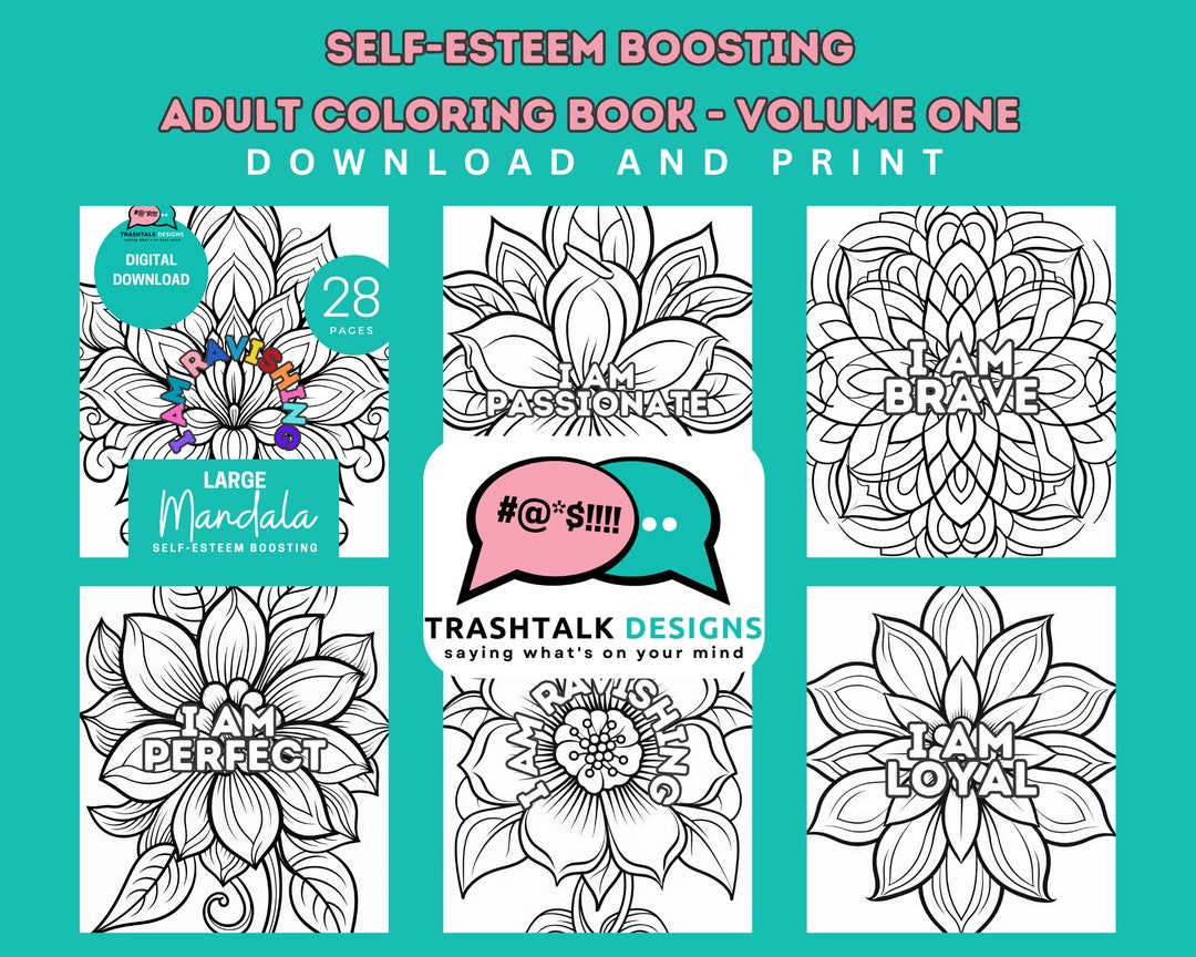 Female Empowerment Self-esteem Building Colouring Pages, Female ...