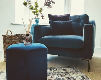 Velvet footstool