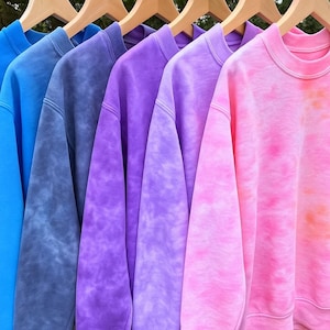 Tie dye sweatshirts