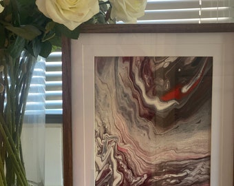 Original handmade Acrylic pouring painting