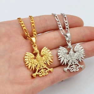 Gold polish eagle pendant top