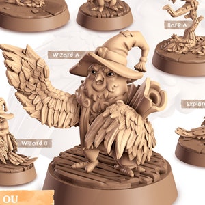Ou the Owl | Cast n Play | Companions | Fliers | 6 variants | 32mm Scale