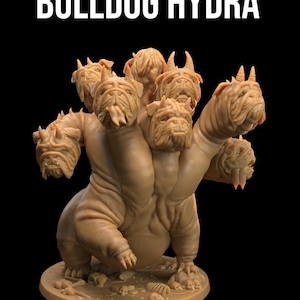 Bulldog hydra | Dragon Trappers Lodge | Bedrukt met duurzame hars | Doggo's en draken | 32 mm schaal