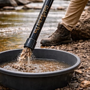 GoldSucker Pro – Manual Suction Hand Pump for Gold Prospecting – Lightweight Crevicing & Sniping Tool – No Valve Design