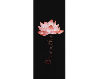 Lotus Rubber Yoga Mat: Anti-Slip Microfiber Suede Top