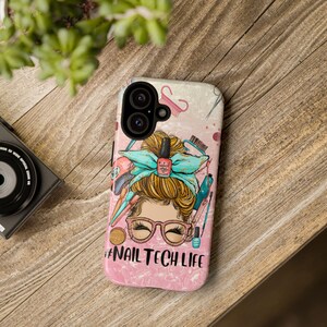 Capa protetora para iPhone para manicure, presente criativo para manicure, capa resistente.