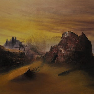 Regis III - Oil painting based on Stanisław Lem novel &quot;Invincible&quot;&quot;