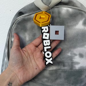 Juego de 3 llaveros estilo Roblox / Llavero 3D personalizado / Etiqueta con nombre / Etiqueta para lonchera / Etiqueta para mochila de jugador / Accesorios de juegos populares