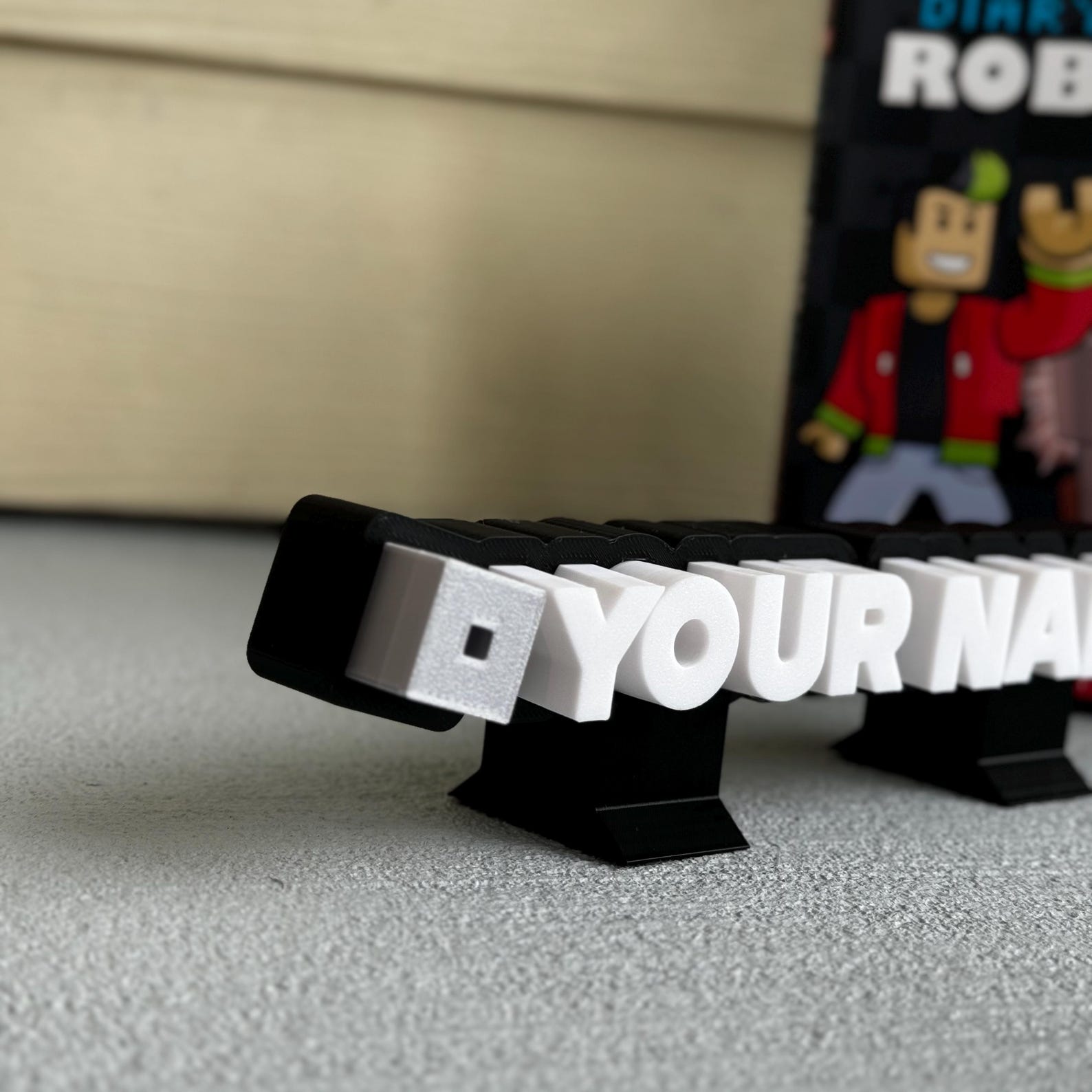 Personalized Roblox Name / Custom 3d Gamertag / Gamer Room Decor